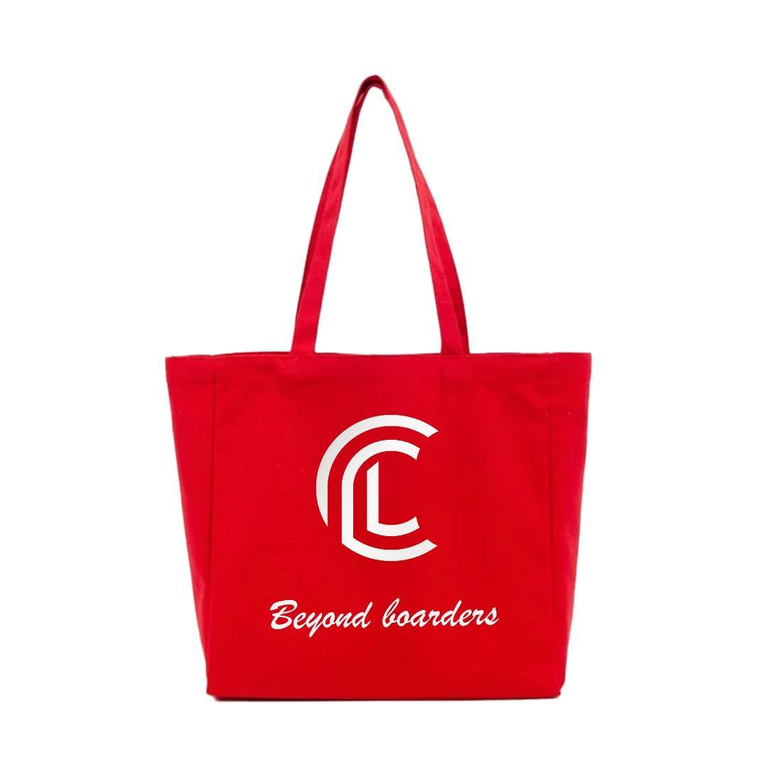 Continental Love Tote Shopping Bag – Red