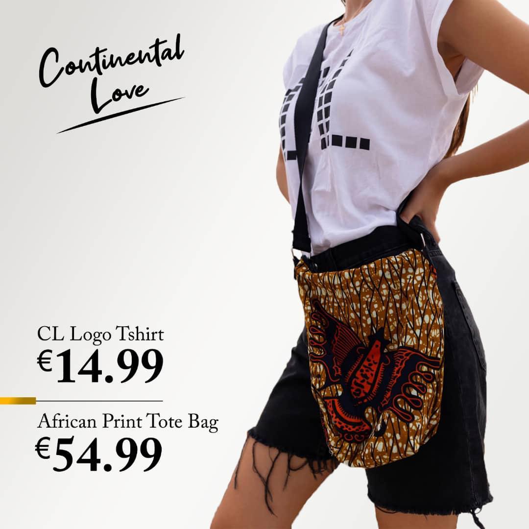 Continental Love Print Wax Shoulder Bag