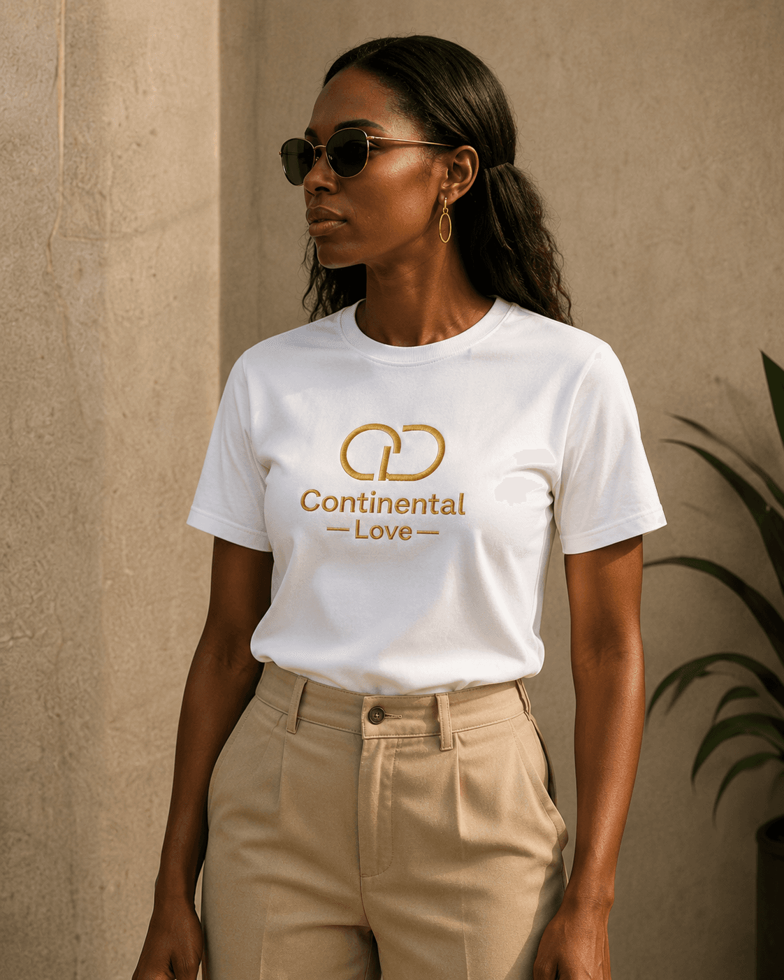 Continental Love Basic T-Shirt in white