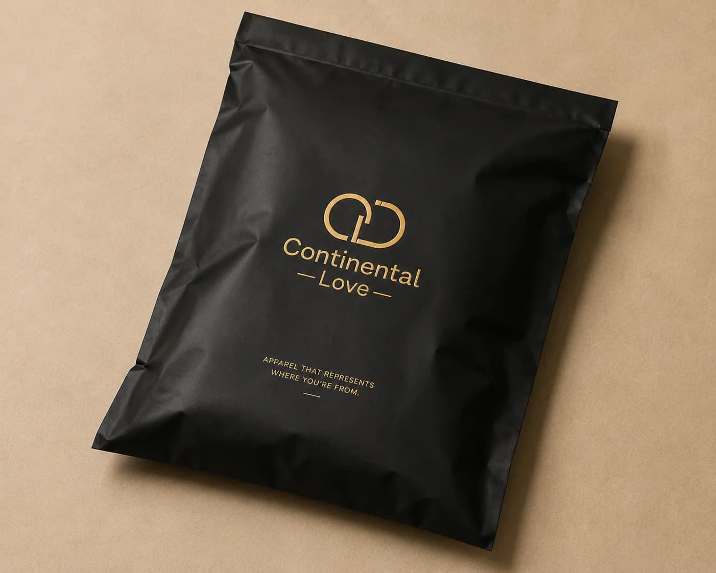 Continental Love packaging and garments