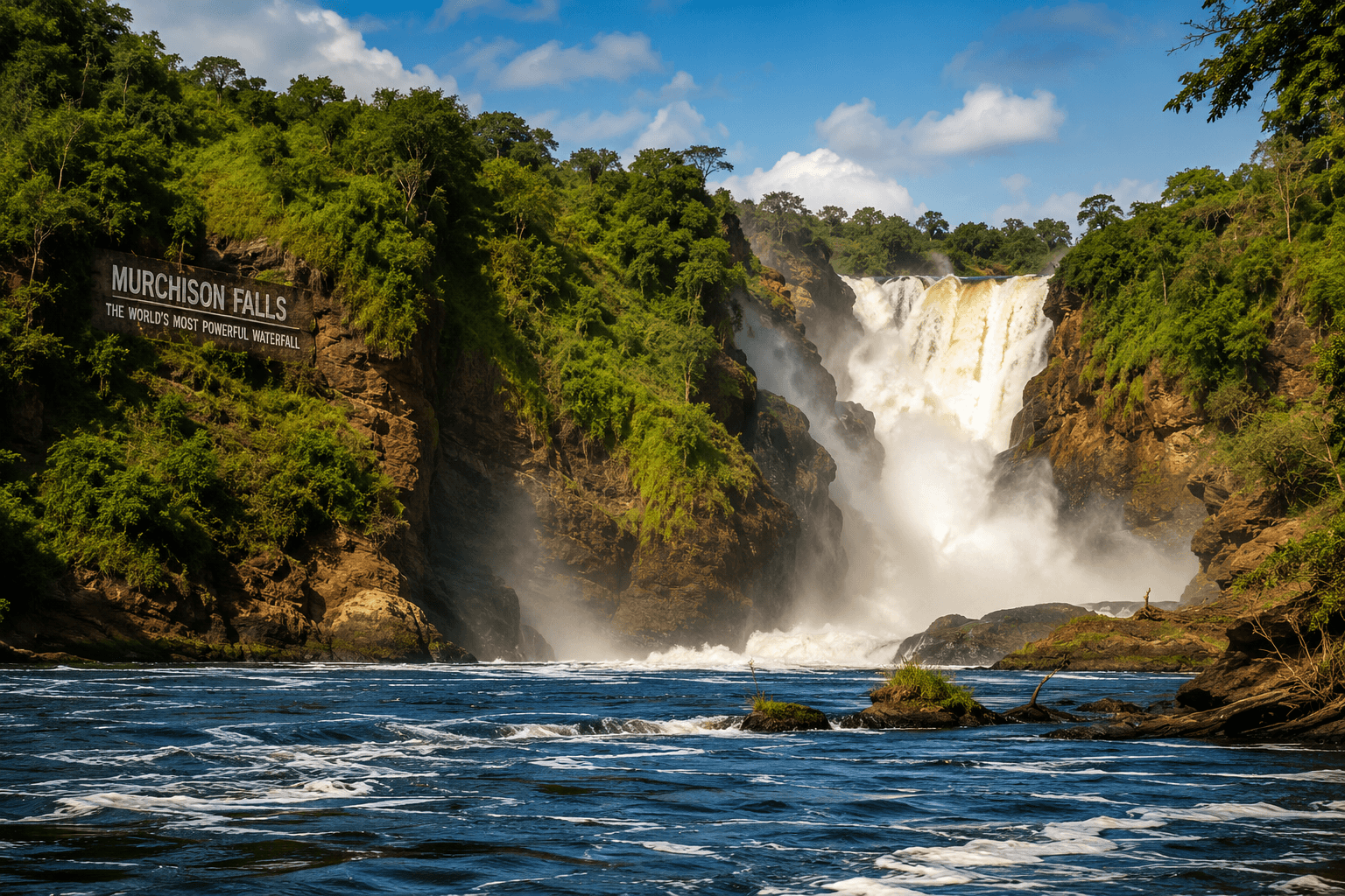 Murchison Falls on the River Nile