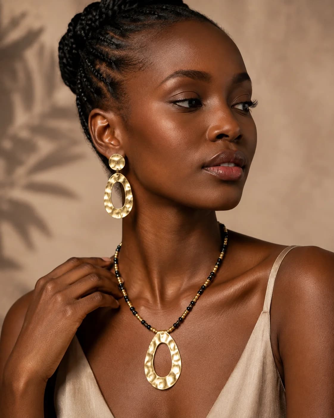 Portrait styled with Continental Love jewelry