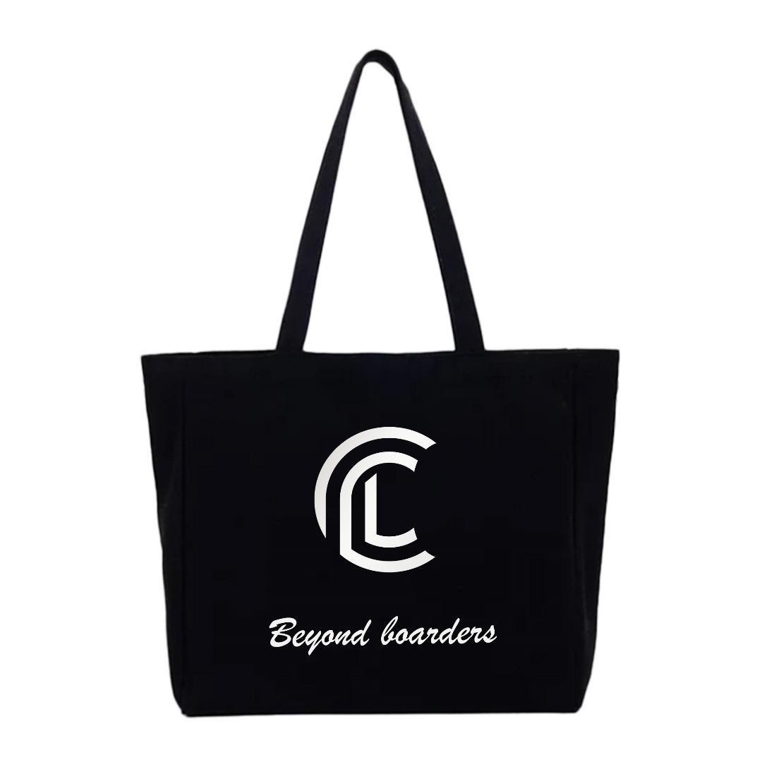Continental Love Tote Shopping Bag – Black
