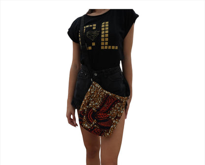 Continental Love Print Wax Shoulder Bag